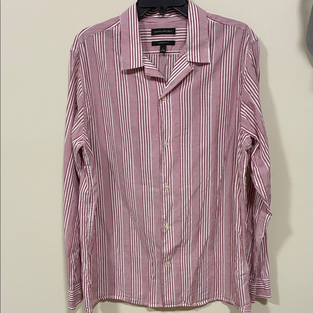 Banana Republic untucked slim fit shirt large